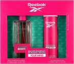 Reebok Inspire Your Mind 100ml woda toaletowa + 150ml dezodorant w spray'u [W] ZESTAW