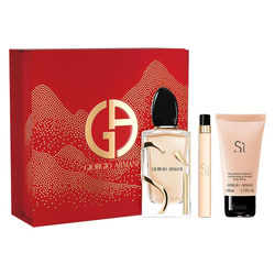 Giorgio Armani Si 100ml woda perfumowana + 10ml woda perfumowana + 50ml balsam do ciała [W] ZETSAW