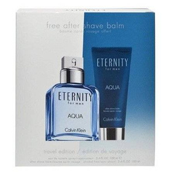 Calvin Klein Eternity Aqua For Men 100ml woda toaletowa + 100ml balsam po golenia [M] ZESTAW